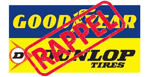 dunlop rappel pneus moto